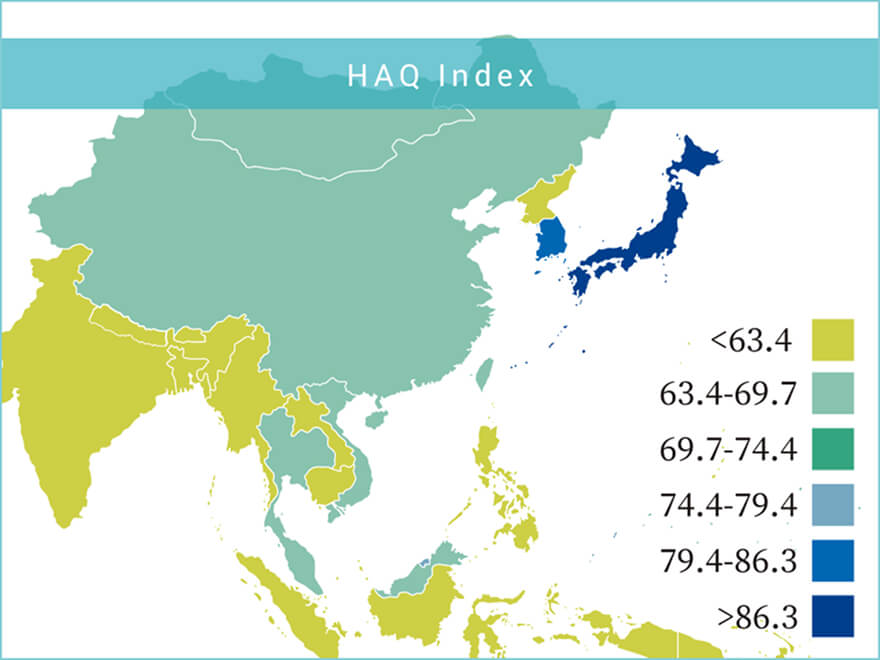HAQ Index Map